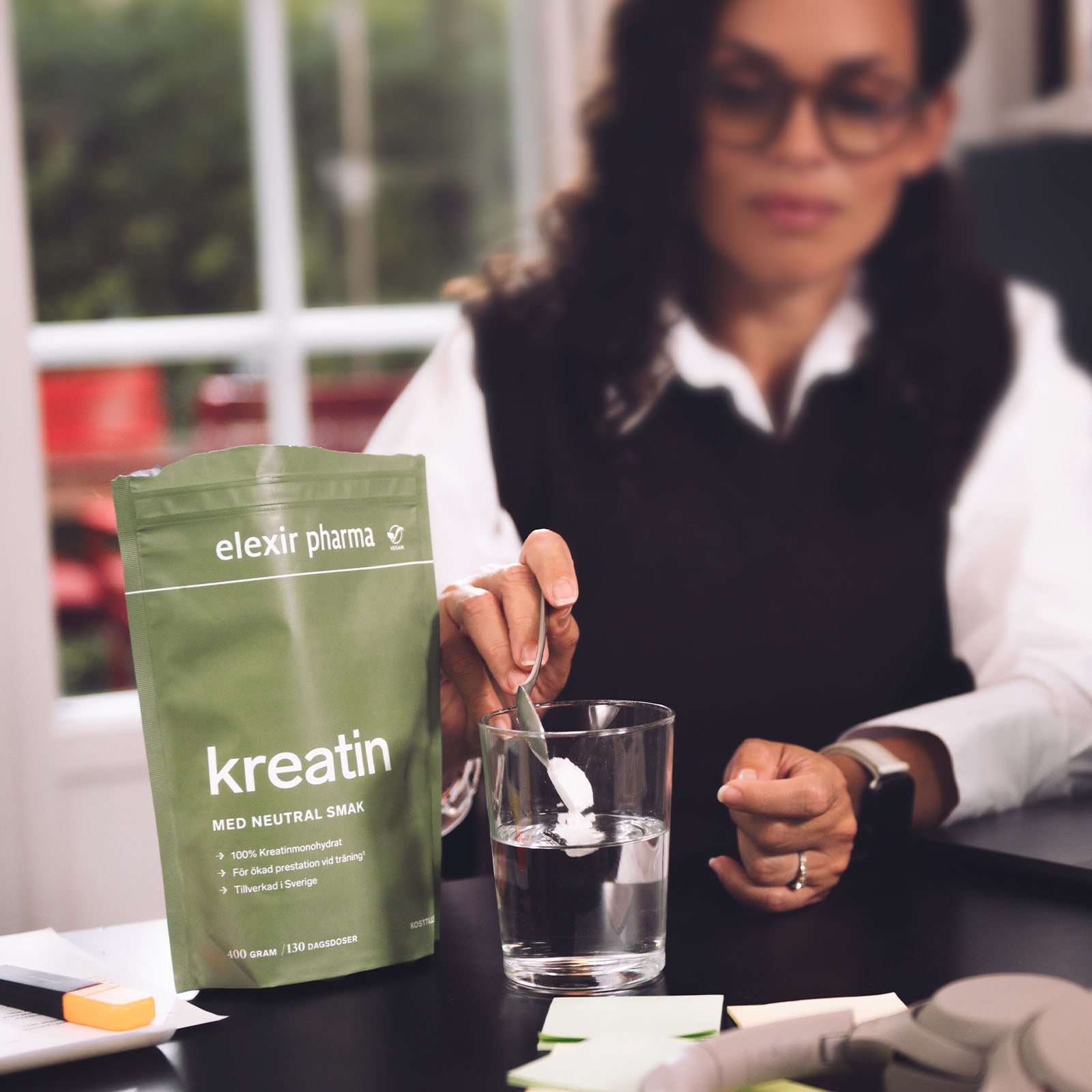 Kreatin kvinnor – För muskeluppbyggnad och välmående genom klimakteriet card image